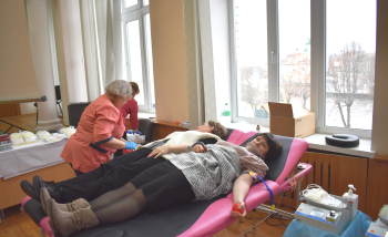 День корпоративного донорства провели у Головному управлінні ДПС  у Чернігівській області